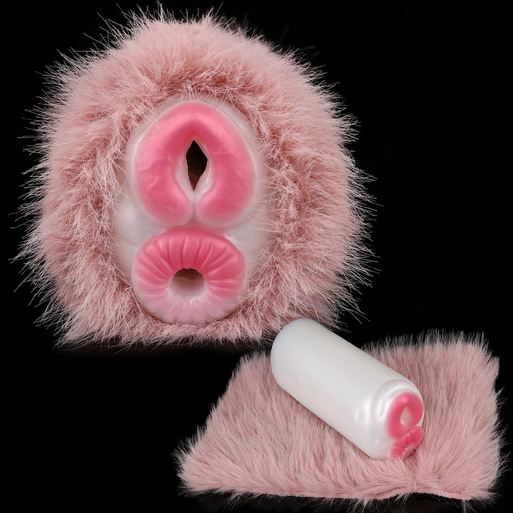 GEEBA Ultra-Soft Silicone Men's Masturbator Realistic Feel Adult Stroker Detachable Pocket Pussy Structure Male Intimate SexToys