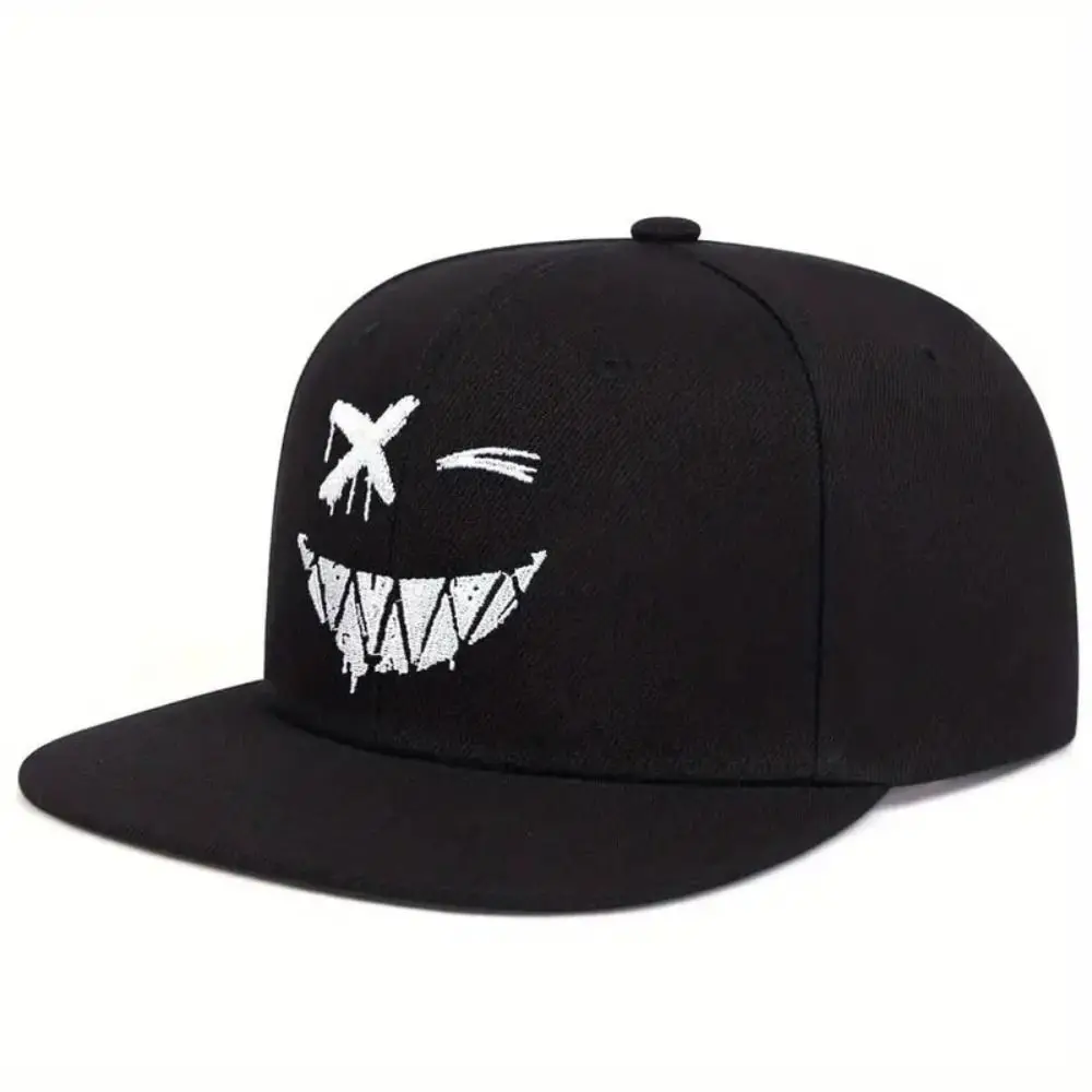 Fashion Embroidery Hip-hop Hats Snapback Adjustable Baseball Caps Dad Hats Casual Ghost Expression Hat Spring Autumn