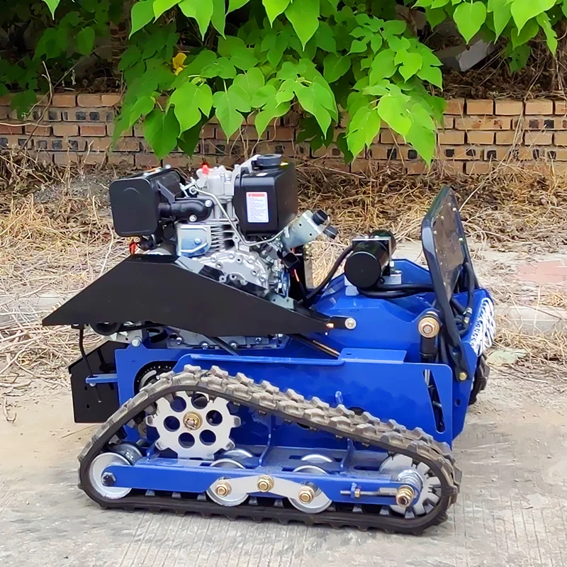 ที่กําหนดเองจัดส่งที่รวดเร็วราคาถูกรีโมทคอนโทรลเครื่องตัดหญ้าค้อนเครื่องตัดหญ้าดีเซลสตาร์ทไฟฟ้า