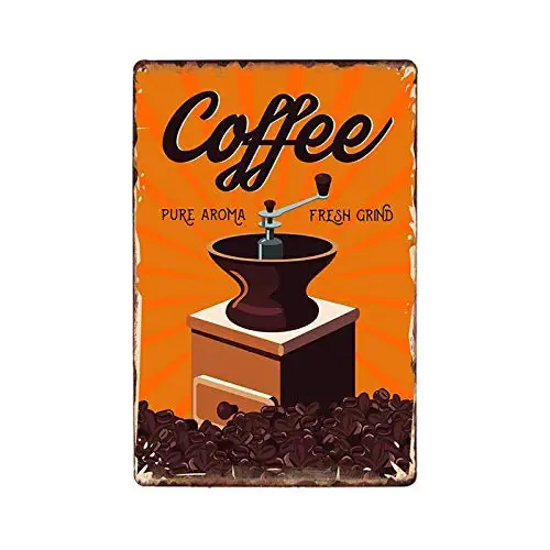 

Coffee Latte Macchiato Theme Metal Retro Vintage Cafe Bar Pub Wall Plaque Plate Home Decor 8x12 Inch Metal Tin Sign aasd-51