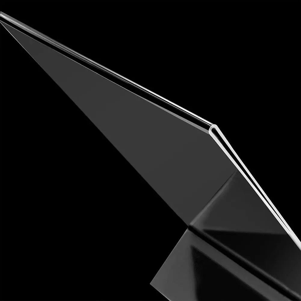 3 Pieces A4 210x297mm Slanted Back Clear Acrylic Sign Holder 8.5 X 11 Plastic Paper Picture Photo Frame Flyer Document Holder