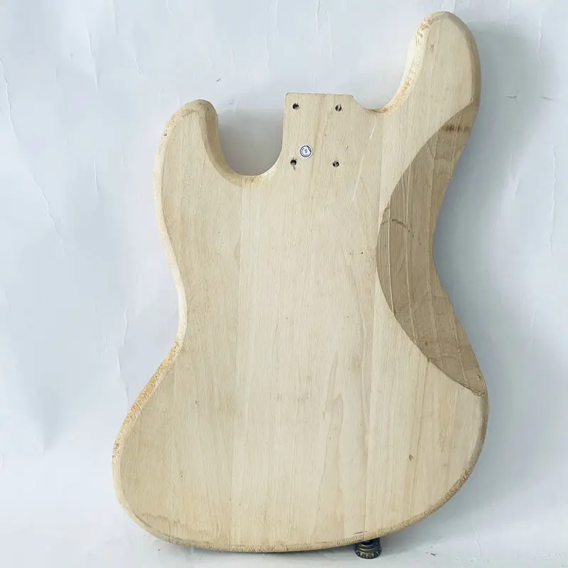 EB436  Solid Basswood Jazz Bass Body No Paints Unfinished Version for Electric Bass DIY Standard JB Pickups DIY Parts