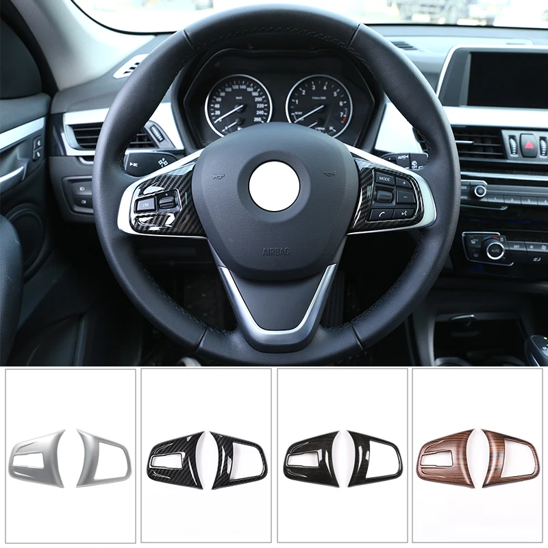 

Car Styling Steering Wheel Buttons Decoration Frame Cover Trim For BMW 2 SeriesX1 X2 F45 F46 F47 F48 Chrome Interior Accessory