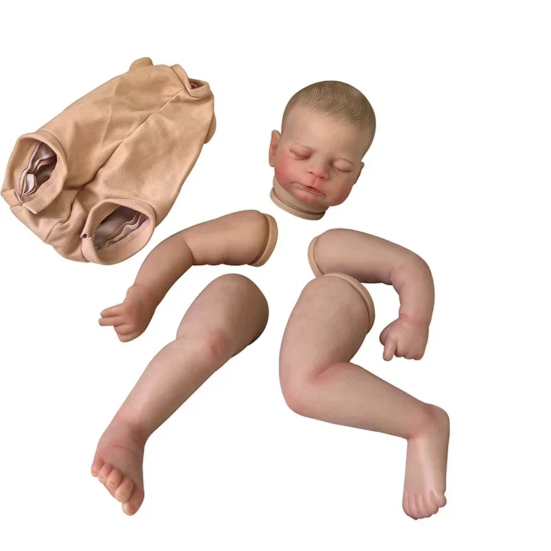 21inch Reborn Doll Kit Soft Touch Unfinished Already painted Doll Parts Fresh Color DIY Blank Doll Kit Gift for Kids