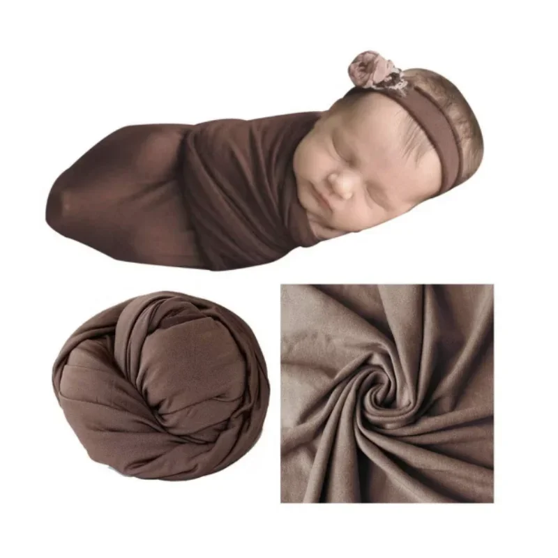 Angora Newborn Photography Wrap-Stretchy Layered Swaddle for Baby Photo Props.baby newborn items recién nacido niñoحديثي الولادة