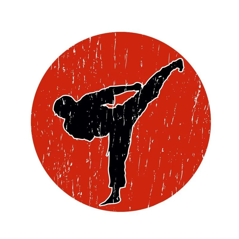 

Car Sticker Karate Martial Arts Kung Fu Judo Decals Accessories Fashion PVC Bumper Window Decoration Waterproof Decal 13*13cm