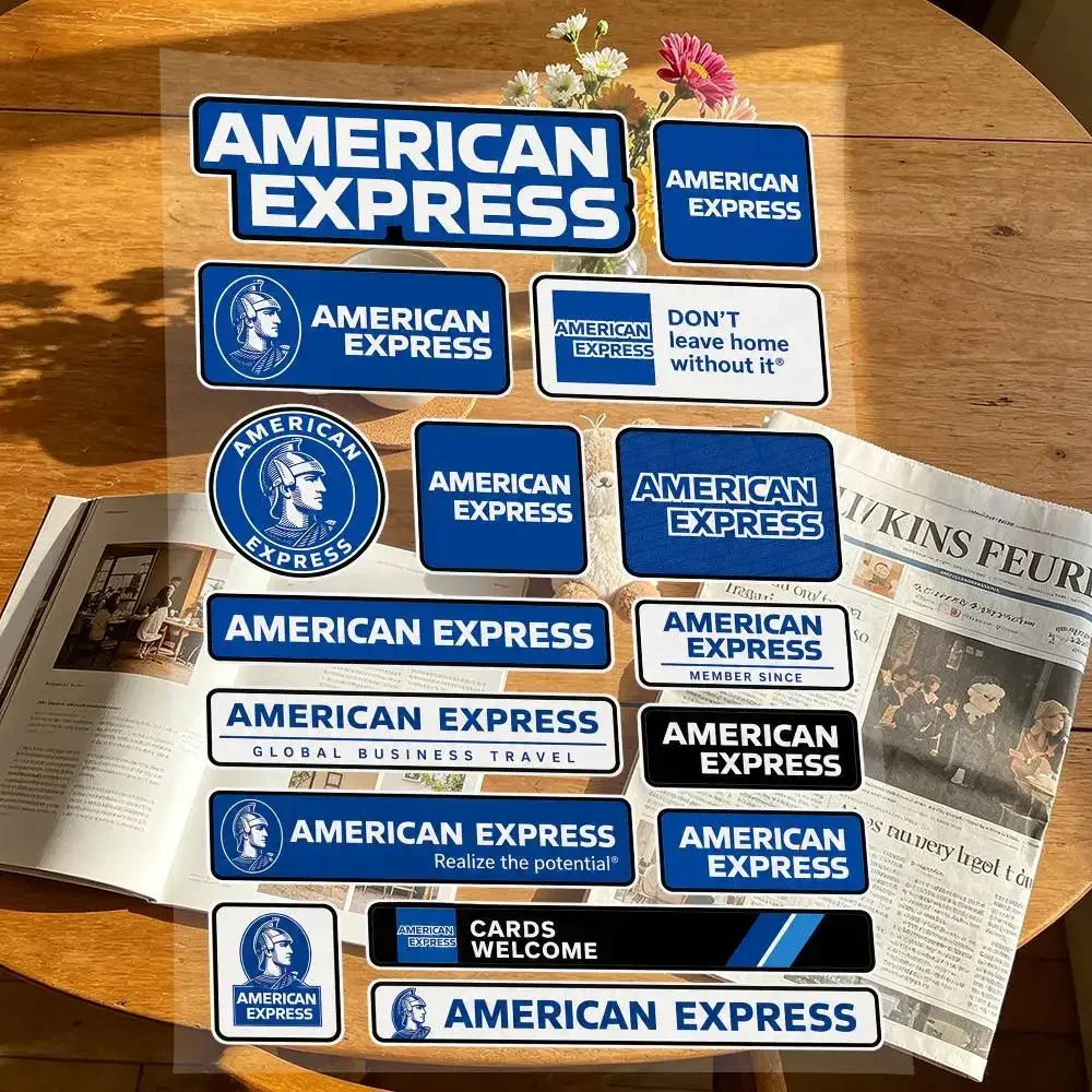 A-AMERICAN E-EXPRESS  Decal Set High Quality Printed and Cut Stickers Motorcycle Sticker