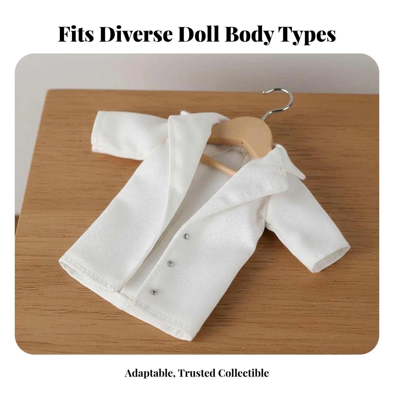 Miniature Doll Suit Jacket Single Breasted Design Cloth Formal Outfit for OB11 view 5