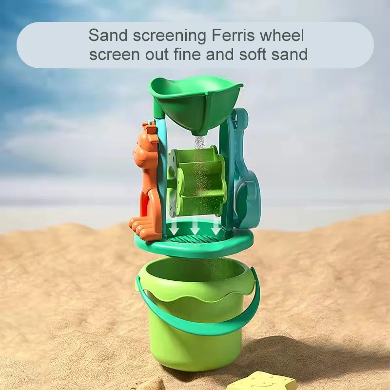 Summer Beach Toys for Kids Soft Silicone Sandbox Set Beach Game Toy for Send Children Beach Play Sand Water Play Tools