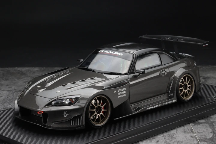 IG Ignition 1:18 For S2000 AP1 JS RACING JDM Limited Edition Resin Metal Model Ornament Toy Birthday Gift