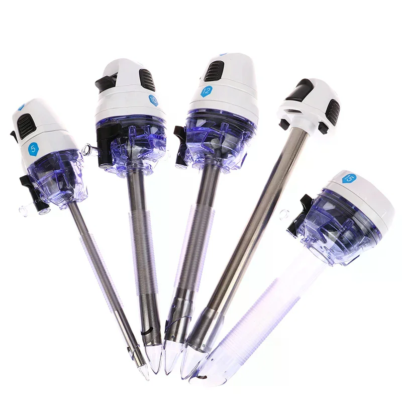 5/10/12/15mm Disposable Optical Puncture Cone Flip Type Puncture Cannula For Laparoscopy Visible Entry Medical Equipment