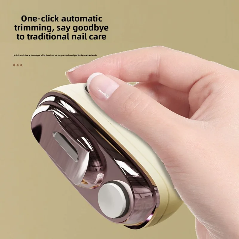 New electric nail clipper with fully automatic nail grinding and multifunctional electric nail trimmer for nail art