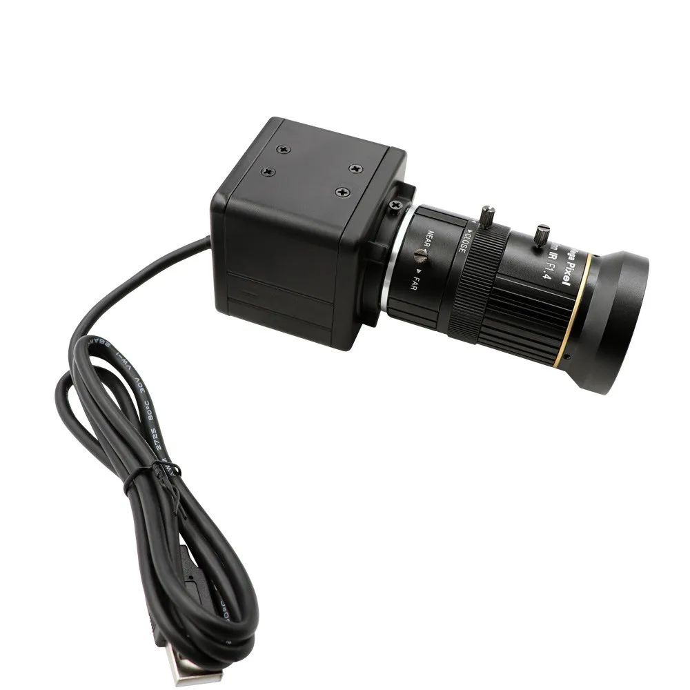 

CS Varifocal 5-50mm WDR 2MP 1080P USB Camera Plug Play Parking Lots Gate Outdoor LPR License Plate Recognition Detection Webcam