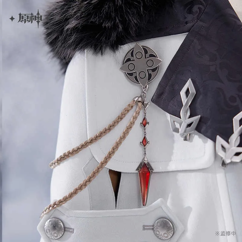 

Официальный Genshin Impact Arlecchino Wanderer Морозные шрамы и пламя силовой серии, набор брошей, подарки на Хэллоуин для косплея