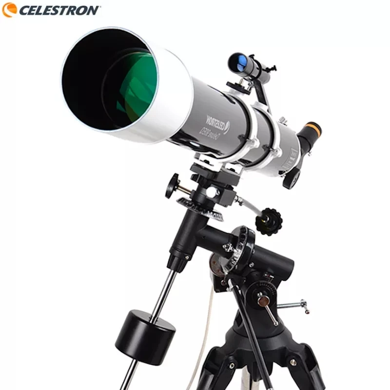 

Астрономический Телескопический рефрактор Celestron AstroMaster Deluxe 90EQ 90 мм F10 с Экваториальным креплением EQ2 и двигателем отслеживания