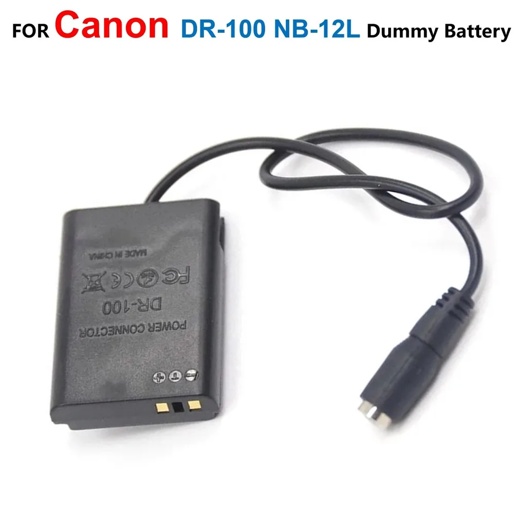 

DR-100 DR100 DC Coupler Fit Adapter NB12L NB-12L Dummy Battery For Canon PowerShot G1X Mark II N100 Cameras