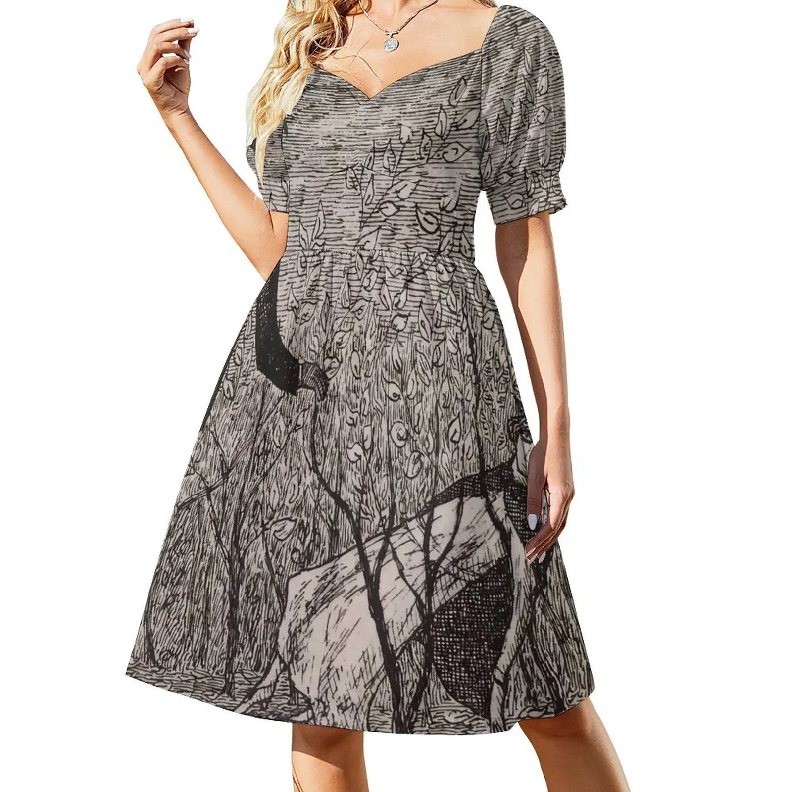 

Edward Gorey Short-Sleeved Dress dress party night women's clothing trend 2025