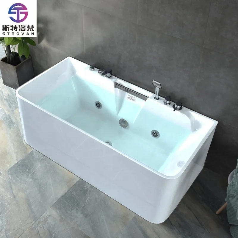 

ZXHK Smart Soaking Tub Person Acrylic Corner Free Standing Bathtubs Whirlpools Massage