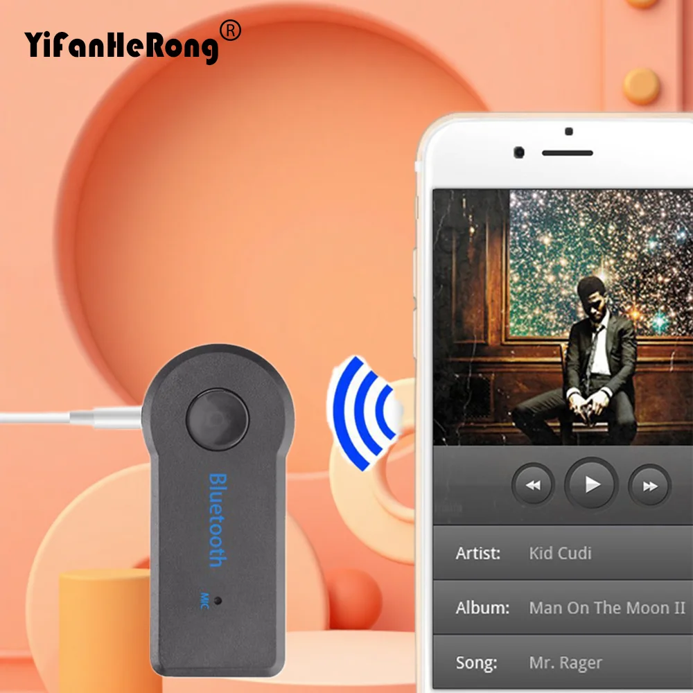 Receptor inalámbrico compatible con Bluetooth, adaptador de Audio con conector de 3,5mm, Aux A2dp, estéreo, para coche, música, auriculares, adaptador inalámbrico, receptor