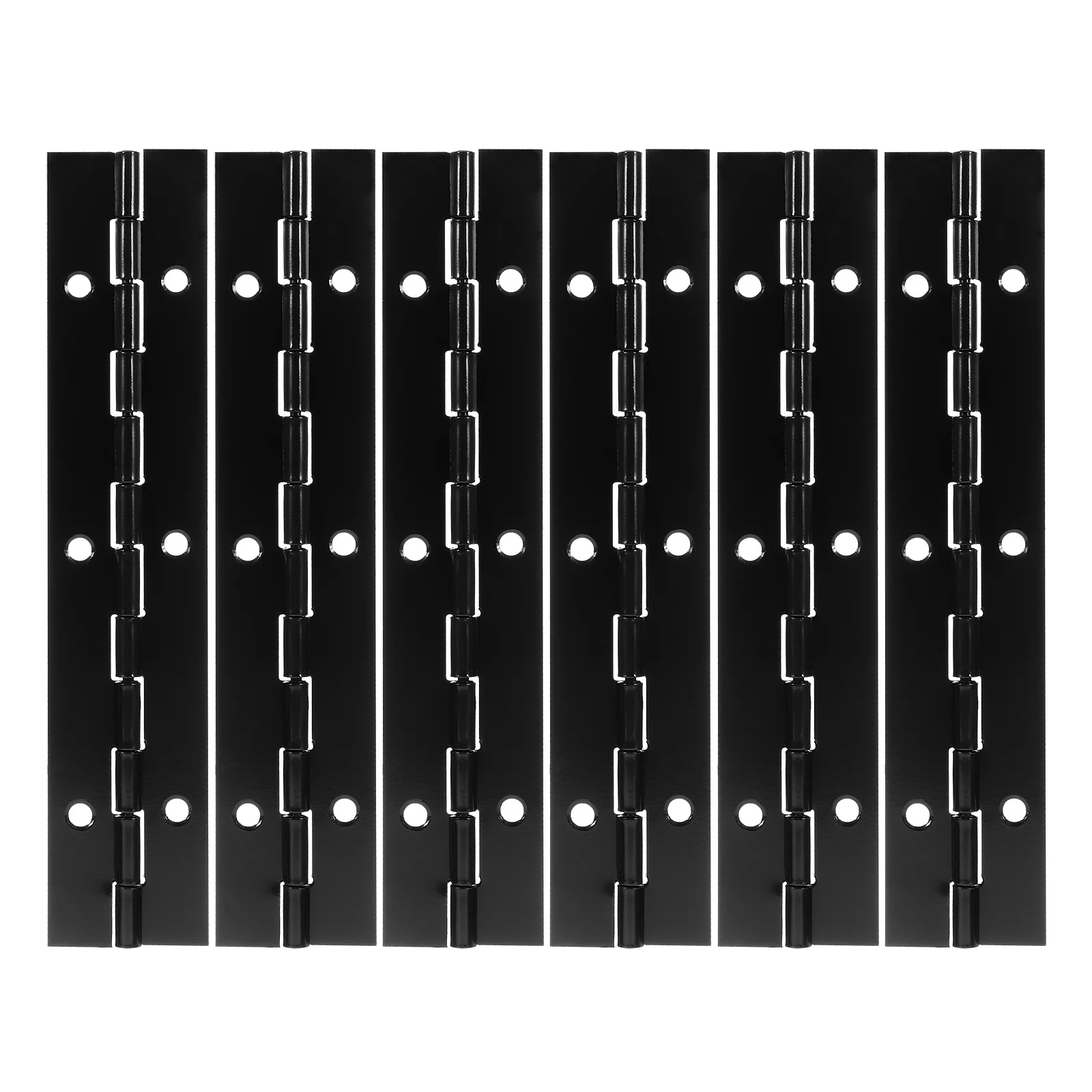 

6pcs Heavy Duty Continuous Piano Hinges 6 Inch 304 Stainless Steel Black Iron 150x30x1 0mm Cabinet Door Furniture Hardware