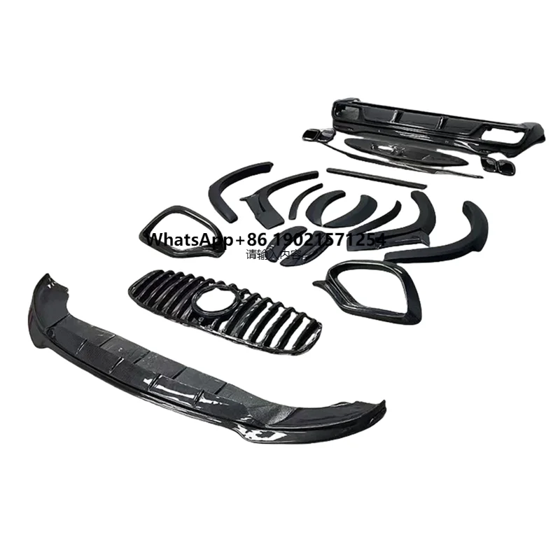 X167 GLS63 to LD Style Carbon Fiber Body Kits Fit for GLS Class 2020-2023 Year Upgrade to BLDStyle Car Bumper for X167 GLS63