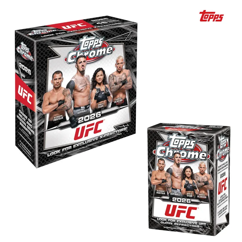 2026 Topps Chrome UFC Ultimate Fighting Championship Star Card Collectible Card Factory Sealed - Mega Box
