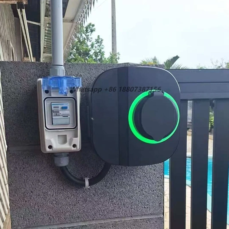 TUV Certified WBS 7kw 11kw 22kw AC EV Charging Station with Type 2 Shutter Socket 16A 32A Wallbox Zencar Smart APP Car Chargers