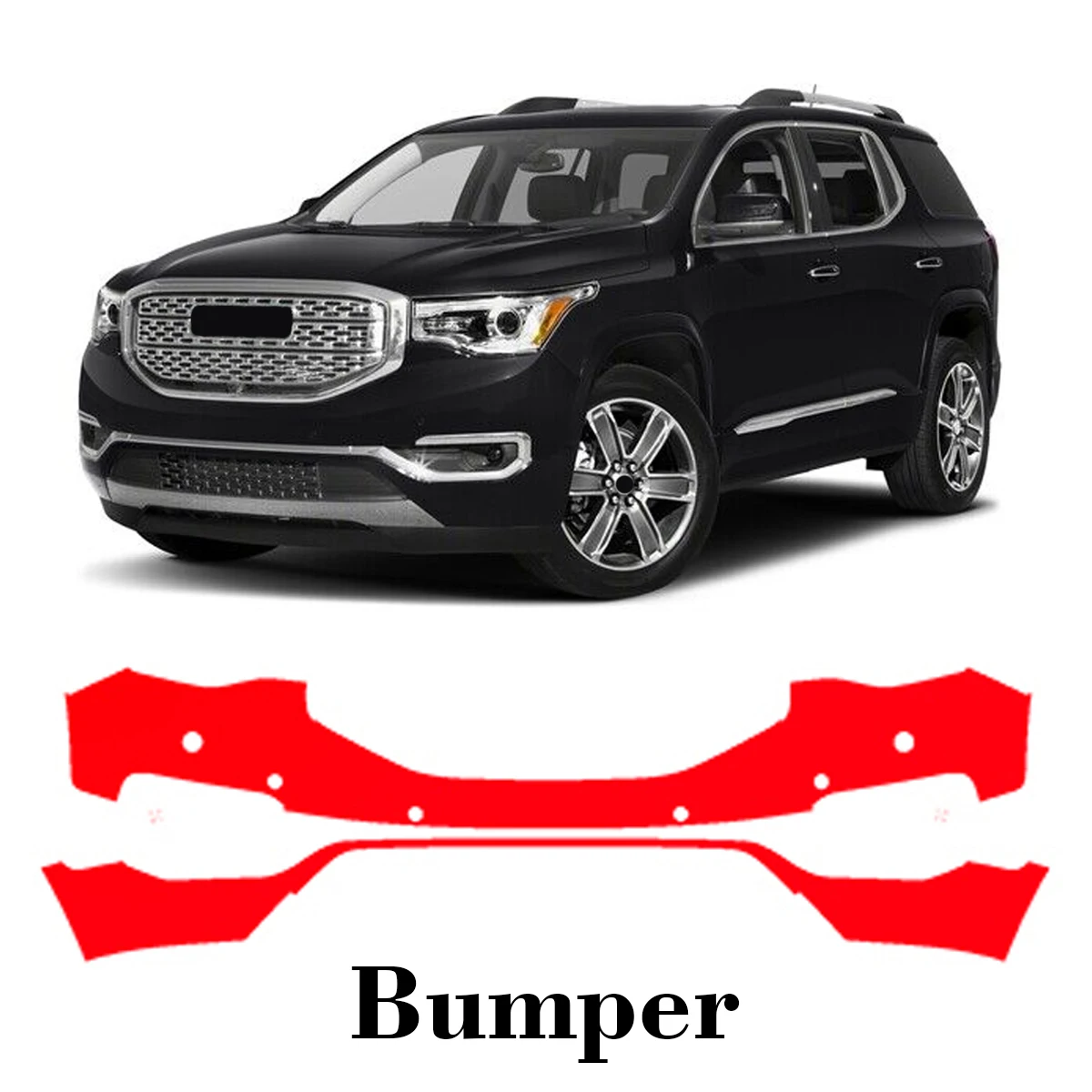 

Car Precut Paint Protection Film Front Bumper Anti-scratch Exterior TPU PPF For GMC Acadia 2017-2018