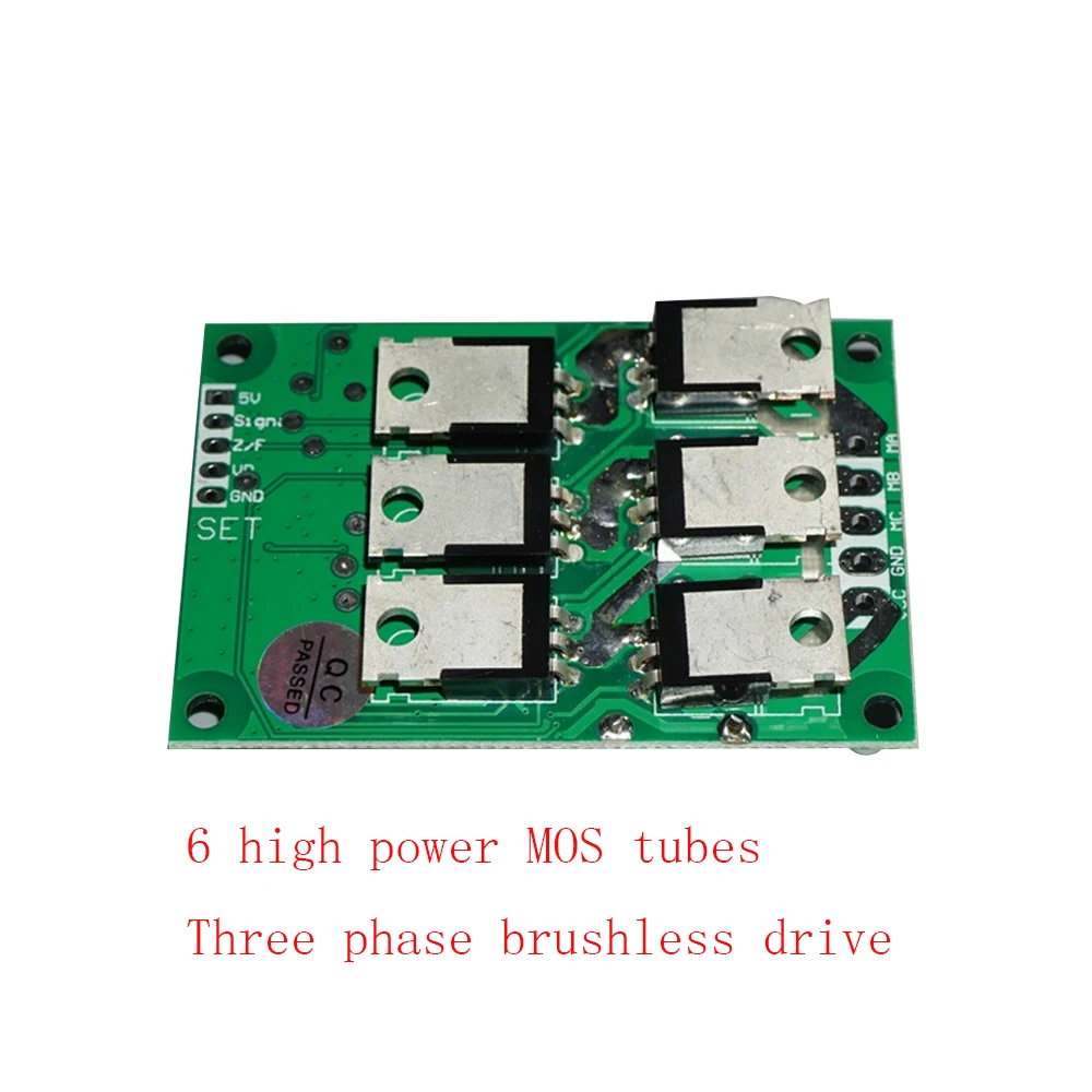 DC 12-36V 500W DC Motor Speed Controller No Hall Brushless Drive 15A Forward And Reverse High Power PWM Brushless Controller