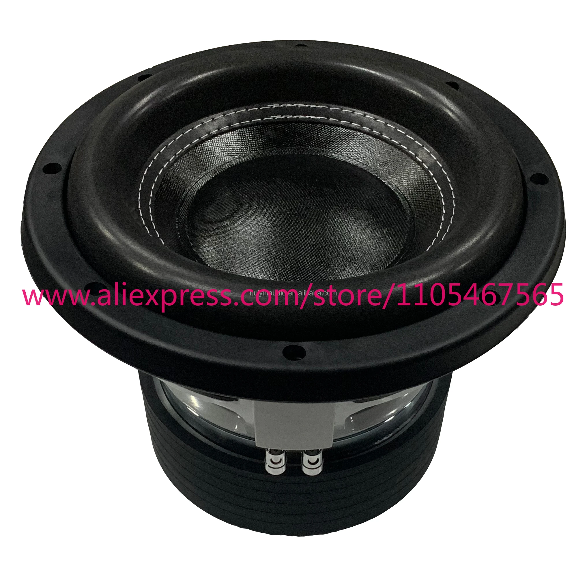 High power 10 inch car subwoofer 1200 watts RMS 25hz double 2 ohm 4 ohm 3 ferrite magnetic