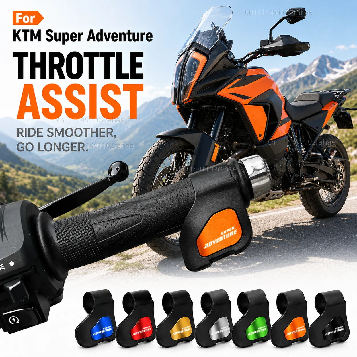 For KTM RC Duke 390 200 790 890 690 250 125 990 300 Adventure 1290 1050 1090 Motorcycle Throttle Assistant Clip Labor Saver CNC
