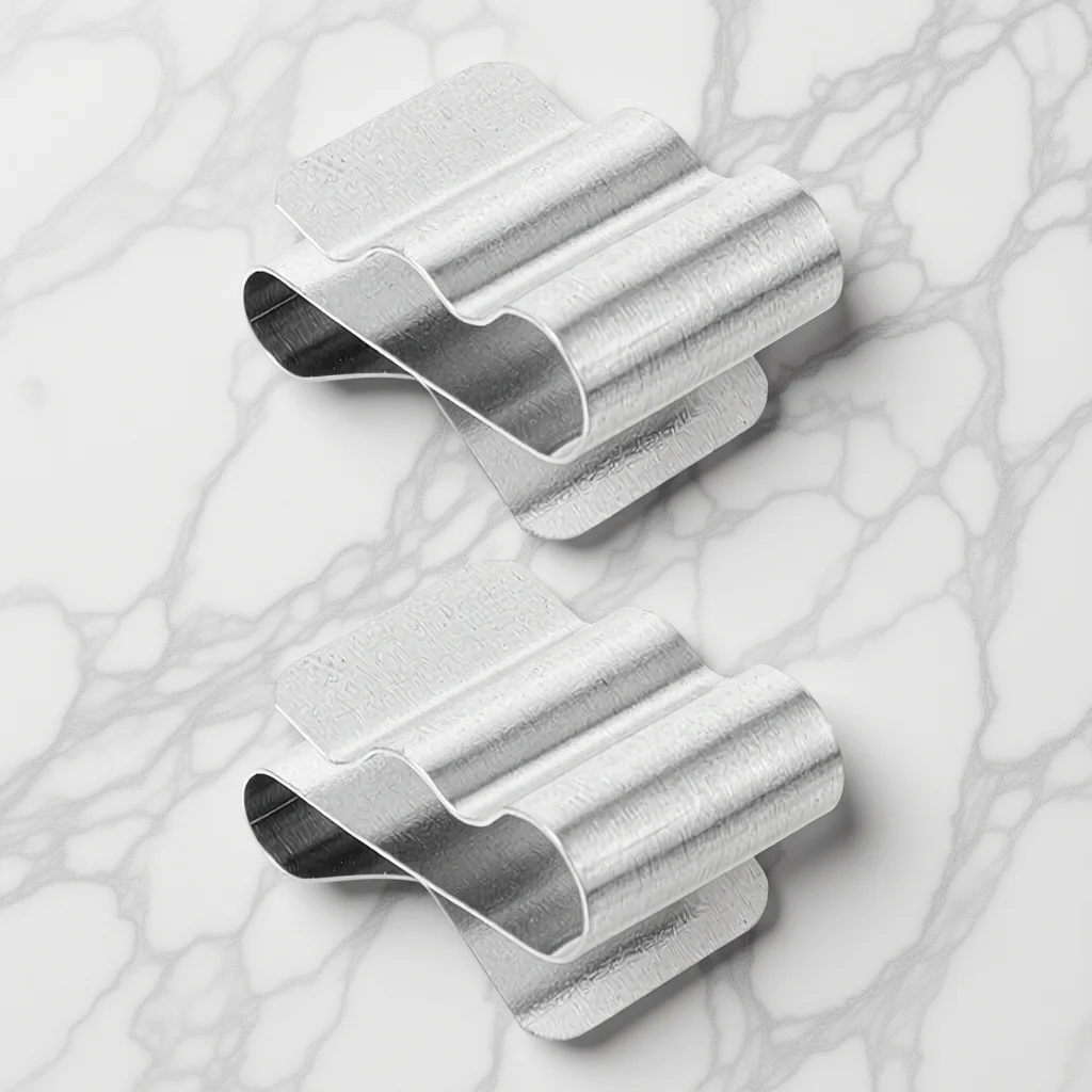 

20Pcs Solar Panel Cable Clips Stainless Steel Double-Wire Clamps Secure Fastening Easy Installation Roof Cable Clamps