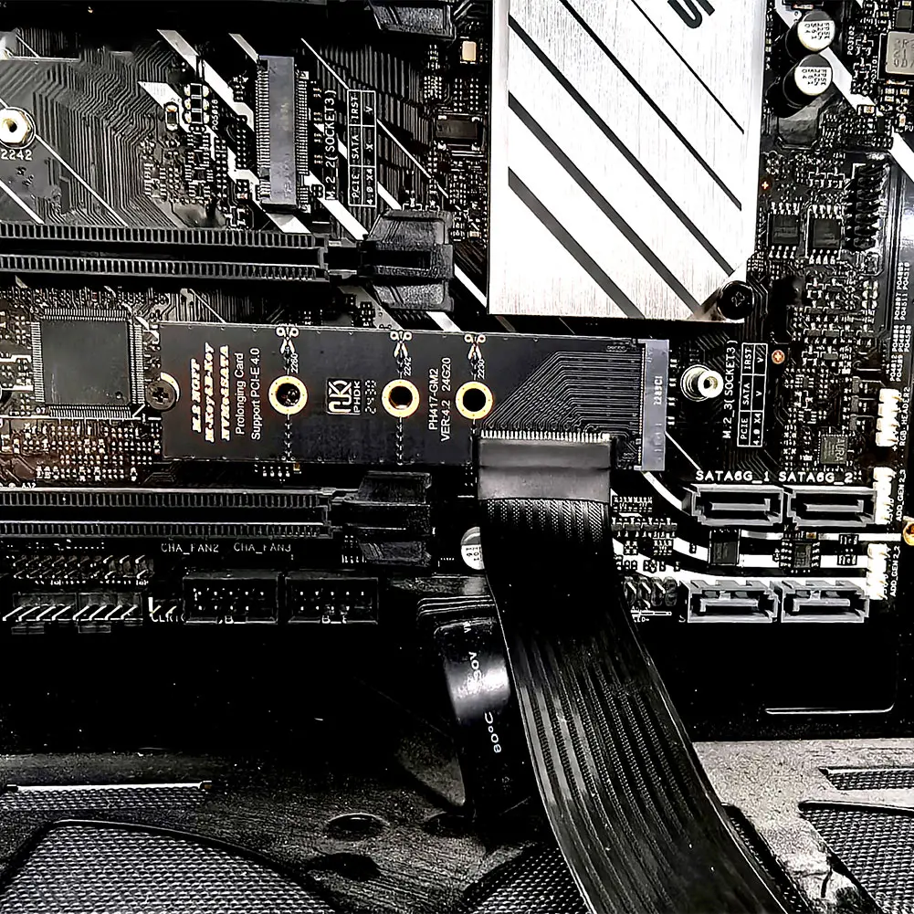 

Кабель-удлинитель M.2 NVMe NGFF M-Key для SSD, плата-райзер для твердотельных накопителей M.2 2230 2242 2260 2280