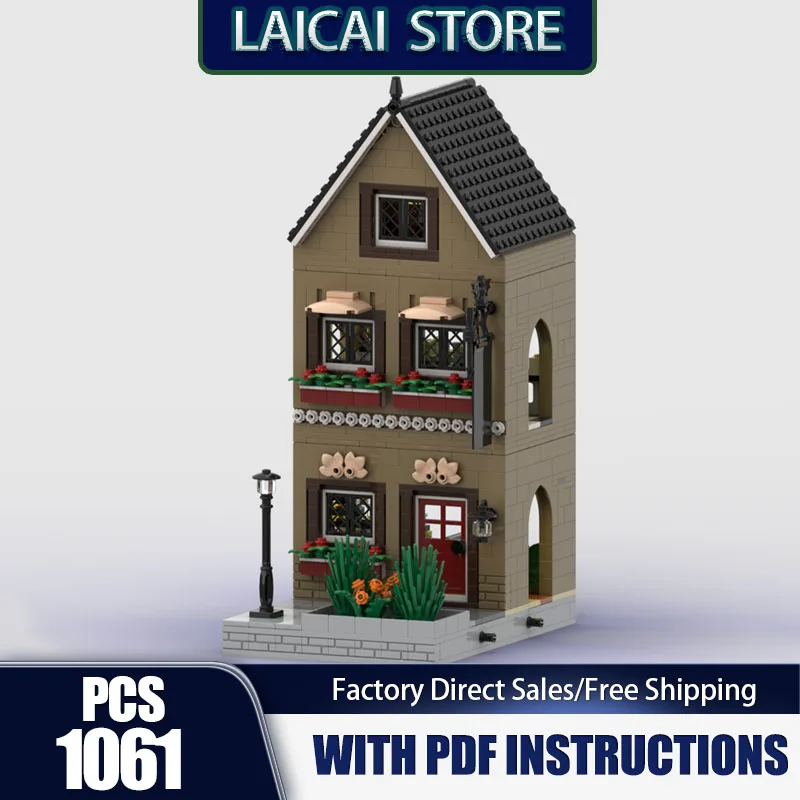 

Модульное городское здание Moc, строительные кирпичи, карибский спортивный бар, модель, технология, модульные блоки, подарки, рождественские наборы игрушек, сборка