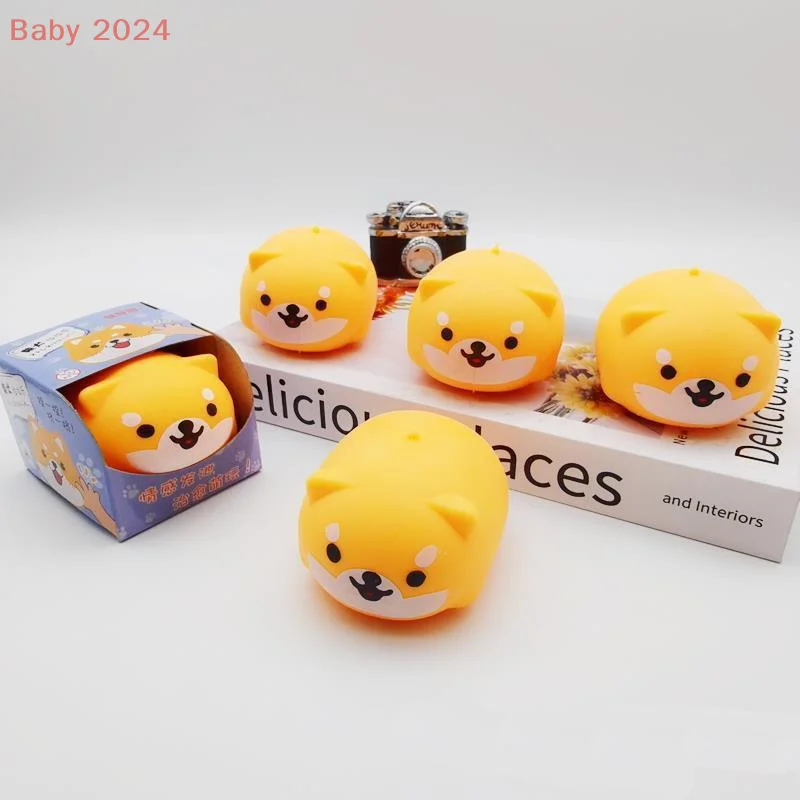 Jouet doux à presser pour chien Animal à montée lente, balle anti-Stress pour enfants et adultes, jouet Squishy Animal de dessin animé pour chiot