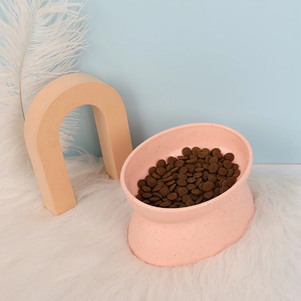 Elevated Cat Bowls Pet Dog Bowl Wide Tilted Cat Food Bowls Stress-Free Pet Feeder for Small Medium Dog Cats