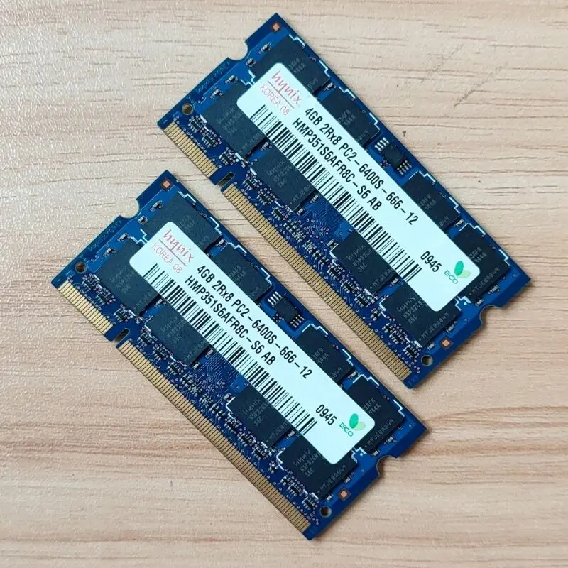 RAM DDR2 4 GB สำหรับแล็ปท็อป RAMS DDR2 4 GB 800MHz หน่วยความจำแล็ปท็อป DDR2 4 GB 2RX8 PC2-6400s-666-12 SODIMM 1.8V