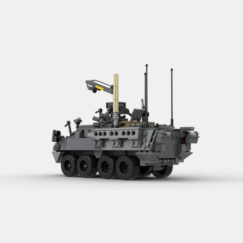 Hot New Military Equipment M1131 Fire Support Vehicle MOC Building Block Assemble Model Display Toys Kids Birthday Gifts