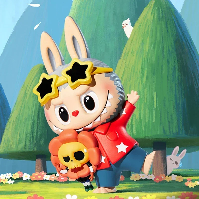 POPMART اليد في اليد سلسلة صندوق أعمى اللعب Kawaii أنيمي عمل الشكل الكرتون نموذج ديكور المنزل سطح المكتب دمى الفتيات هدية