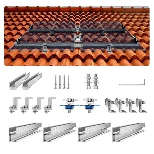 Universal Solar Panel Mounting Brackets Kit for All Roof Types - Easy Installation