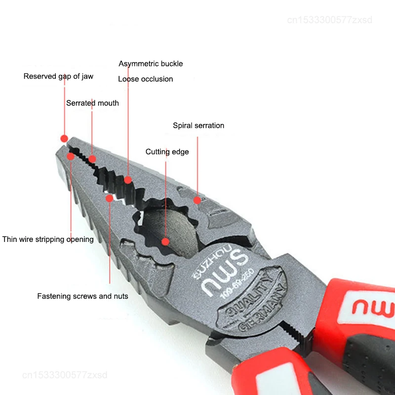 Xiaomi Industrial Steel Wire Pliers Needle Nose Pliers Diagonal Cutting Pliers Network Cable Wire Stripper Puller Stripper Tools