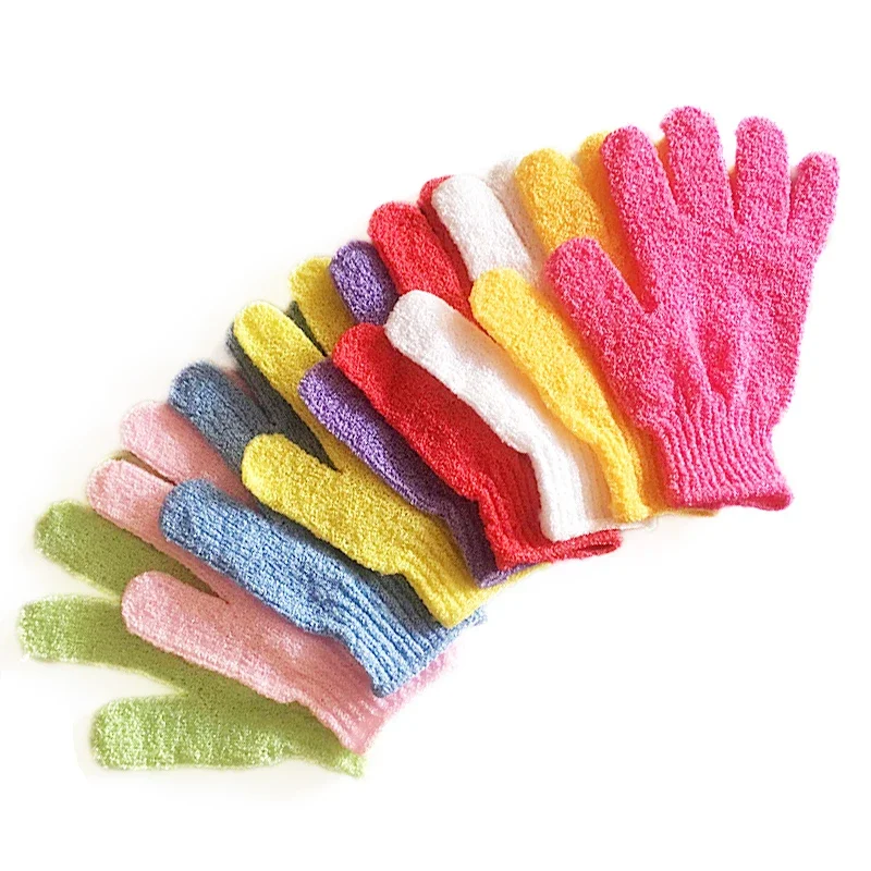 2pcs Exfoliating Gloves Bath Sponge Body Dead Skin Remover Bathroom Shower Brush Massager Scrub Exfoliator Magic Bathing