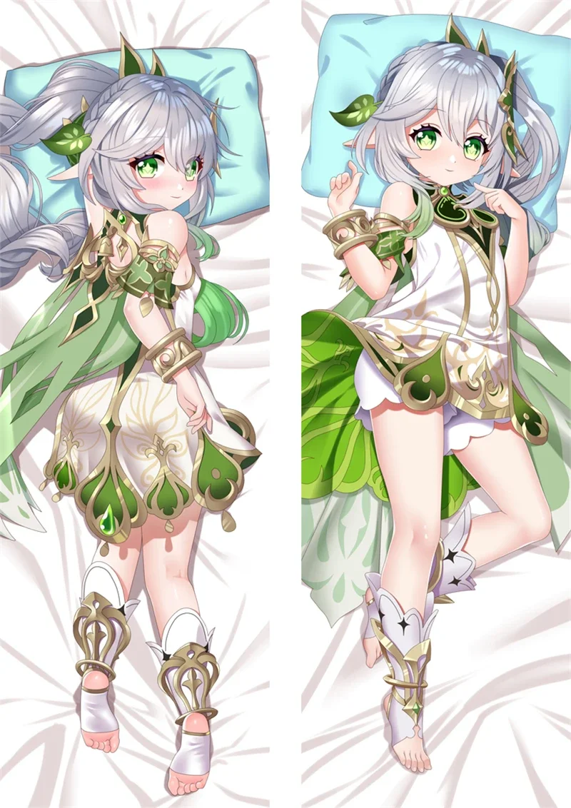 Genshin Impact Nahida Lesser Lord Kusanali Cosplay Dakimakura Pillow Case Hugging Body Accessories Gift Prop Not Included