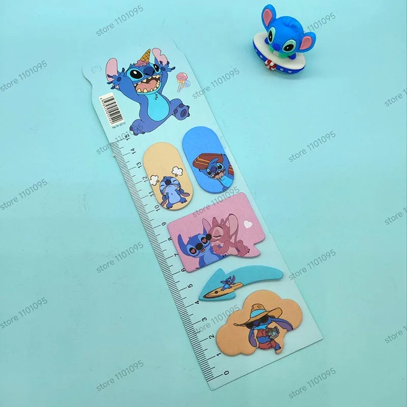 4pcs/lot Disney Stitch Memo Pad Sticky Notes Bookmark Kawaii Stationery Scrapbooking label Post Office School Supplies Kids Gif