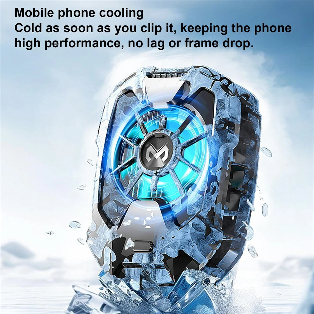 Cell Phone Cooler Semiconductor TEC Fast Cooling Fan Radiator Mobile Phones Radiator For Mobile Gaming Outdoor Vlog