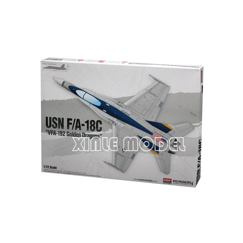 

Academy Scale Model Kit 12564 US F/A-18HC Fighter Golden Dragons 1/72