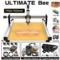 20%off BulkMan3D 750x750mm ULTIMATE Bee CNC Router Machine Full Kit Ball Screw 4Axis DIY CNC Milling Engraver for Metal Wood