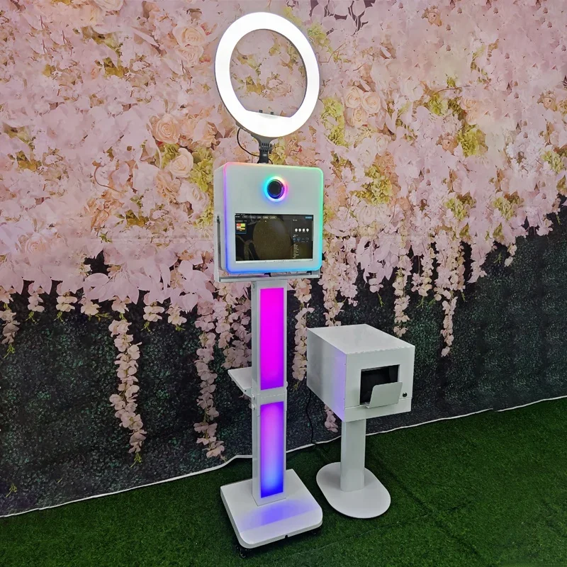15.6 Inch LCD Touch Screen PC Party Selfie Wedding Vintage Photobooth Machine DSLR Photo Booth