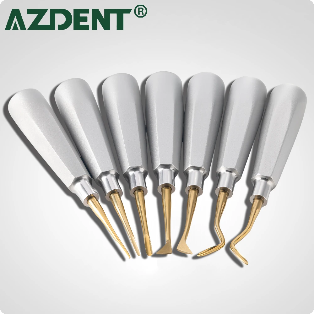 

1Pc AZDENT Dental Elevator Stainless Steel Dentist Surgical Instrument Tooth Extraction Straight Triangular Teeth Elevator Lab