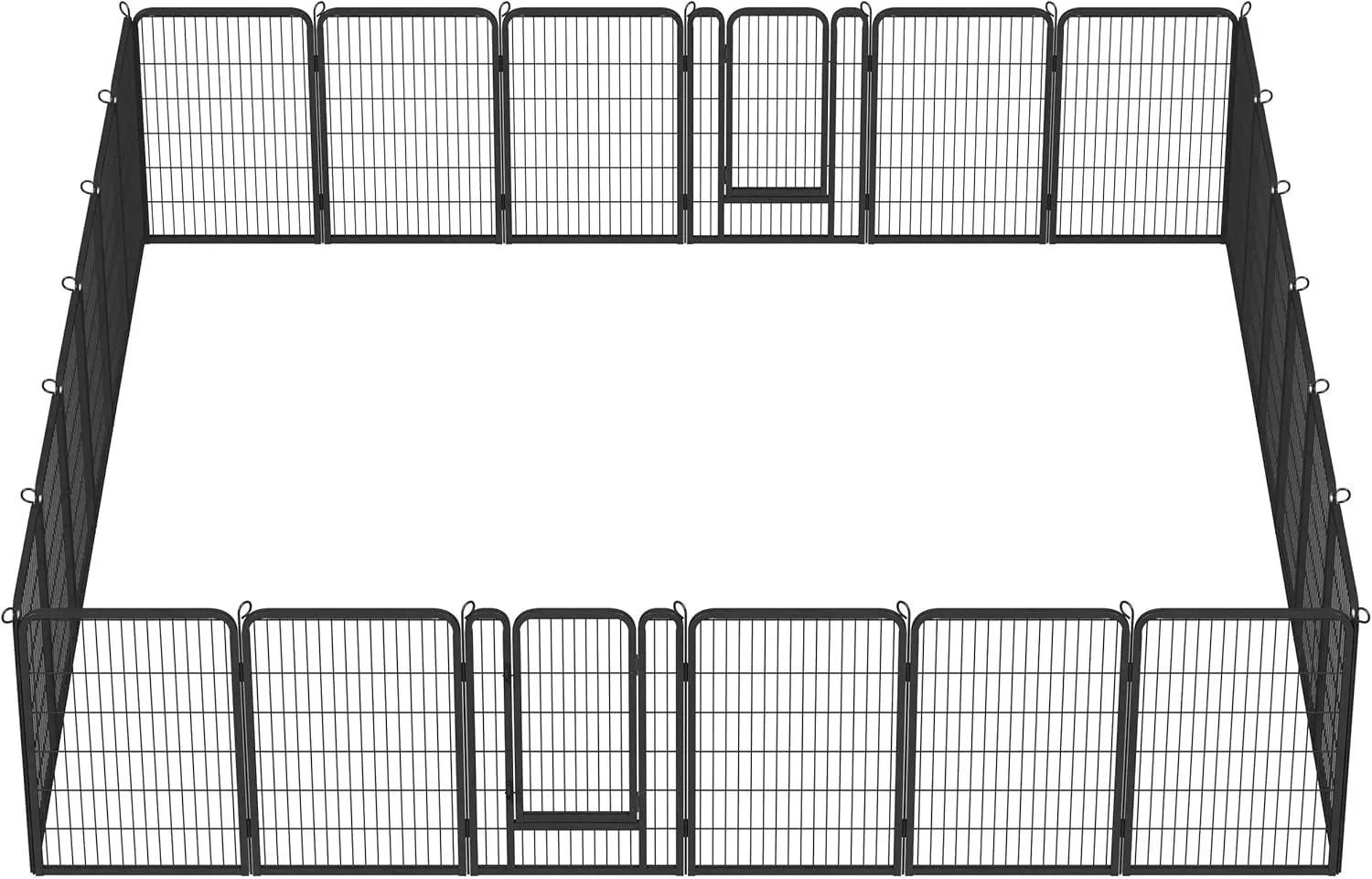 

Topeakmart 24 Panels Pet Dog Pen 40 inch Height Heavy Duty Foldable Metal Portable Puppy Exercise Pen Barrier Cat Chicken Rabbit